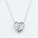 COLLAR CORAZÓN GLOBO SILVER